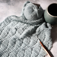 Eindeloze Golven sjaal PDF Patroon